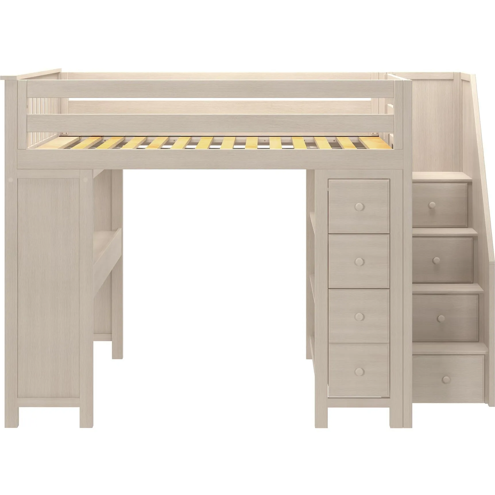 Jackpot Deluxe Buxton Full Size Loft with Staircase   Desk   Storage