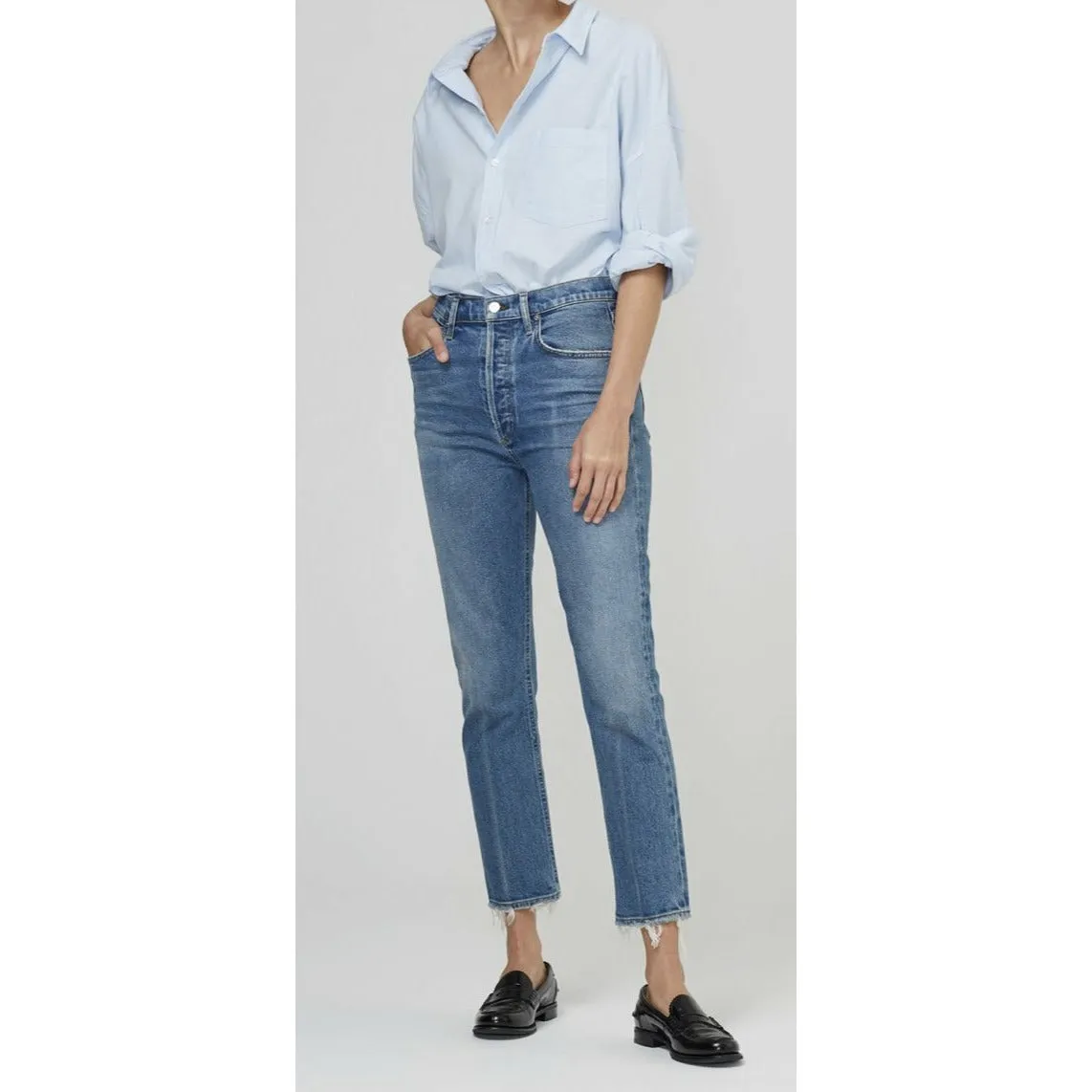 JOLENE HIGH RISE STRAIGHT JEANS