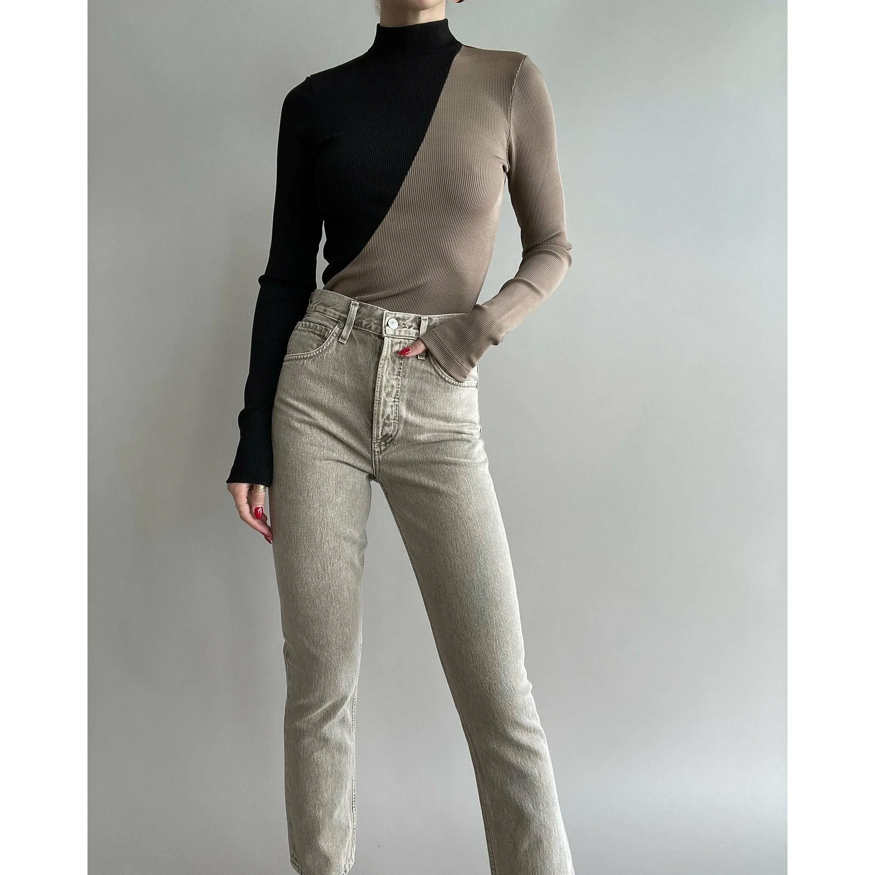 JOLENE HIGH RISE STRAIGHT JEANS