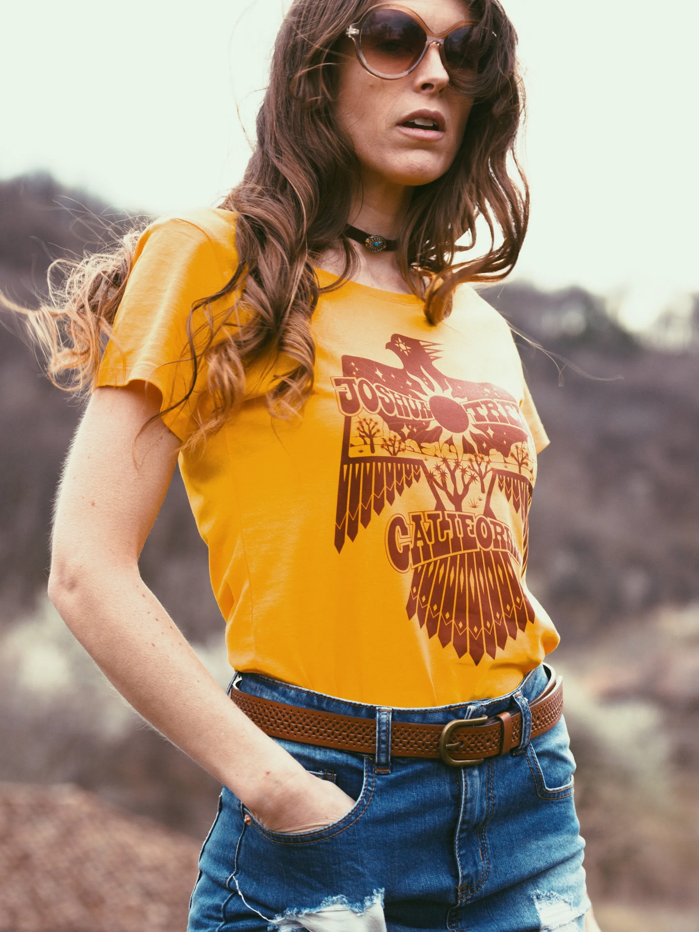 Joshua Tree Tee - Gold