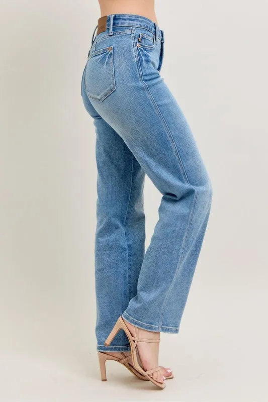 Judy Blue Vintage Wash Straight Jeans *TUMMY CONTROL*