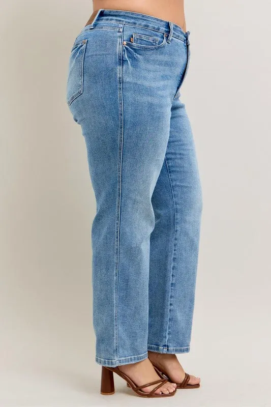 Judy Blue Vintage Wash Straight Jeans *TUMMY CONTROL*