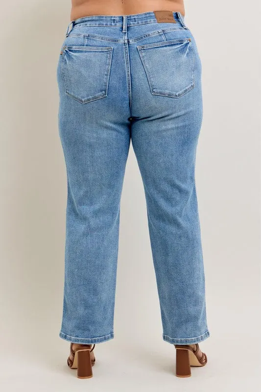 Judy Blue Vintage Wash Straight Jeans *TUMMY CONTROL*