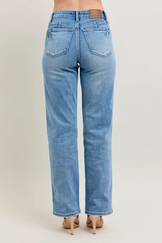 Judy Blue Vintage Wash Straight Jeans *TUMMY CONTROL*