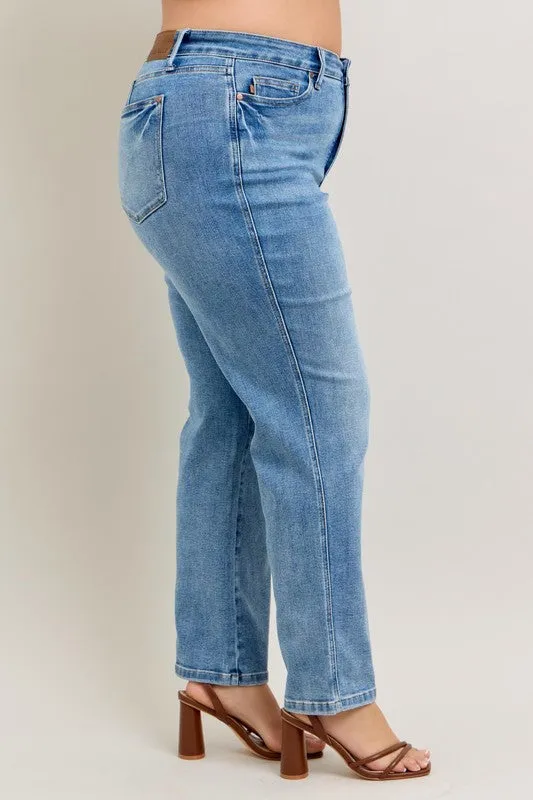 Judy Blue Vintage Wash Straight Jeans *TUMMY CONTROL*