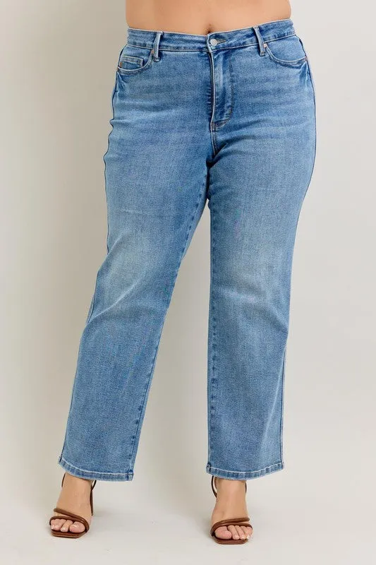 Judy Blue Vintage Wash Straight Jeans *TUMMY CONTROL*