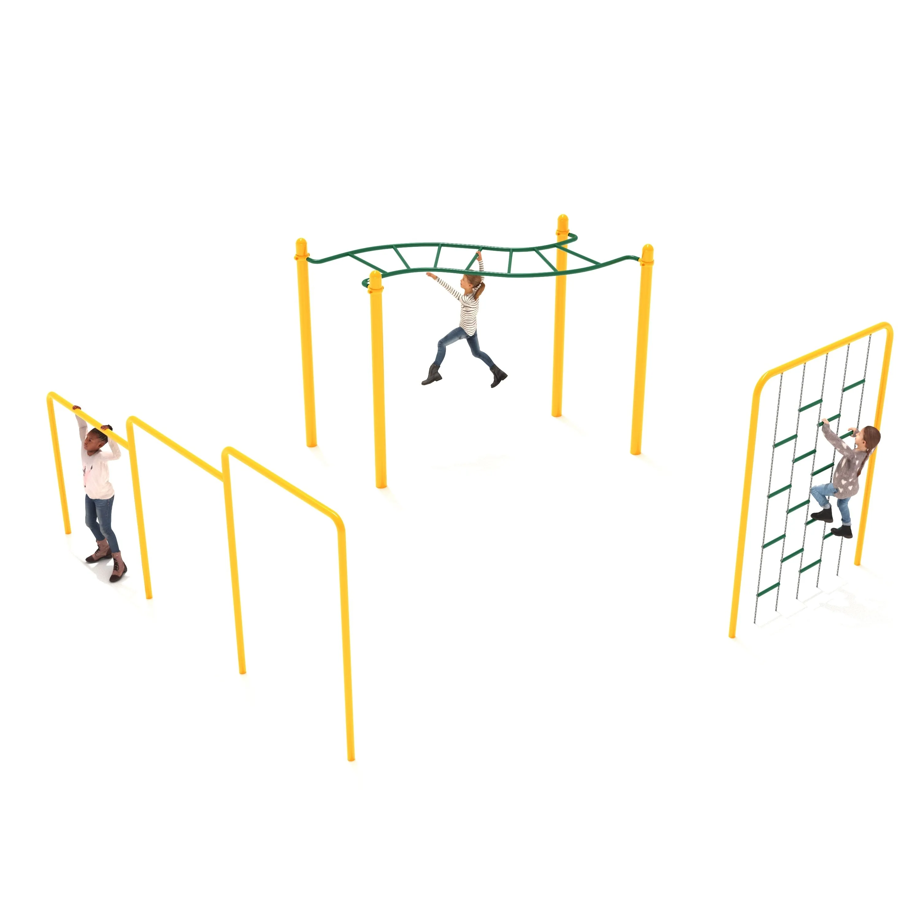 Kid's Gym - 3 Piece Kid's Outdoor Fitness Course