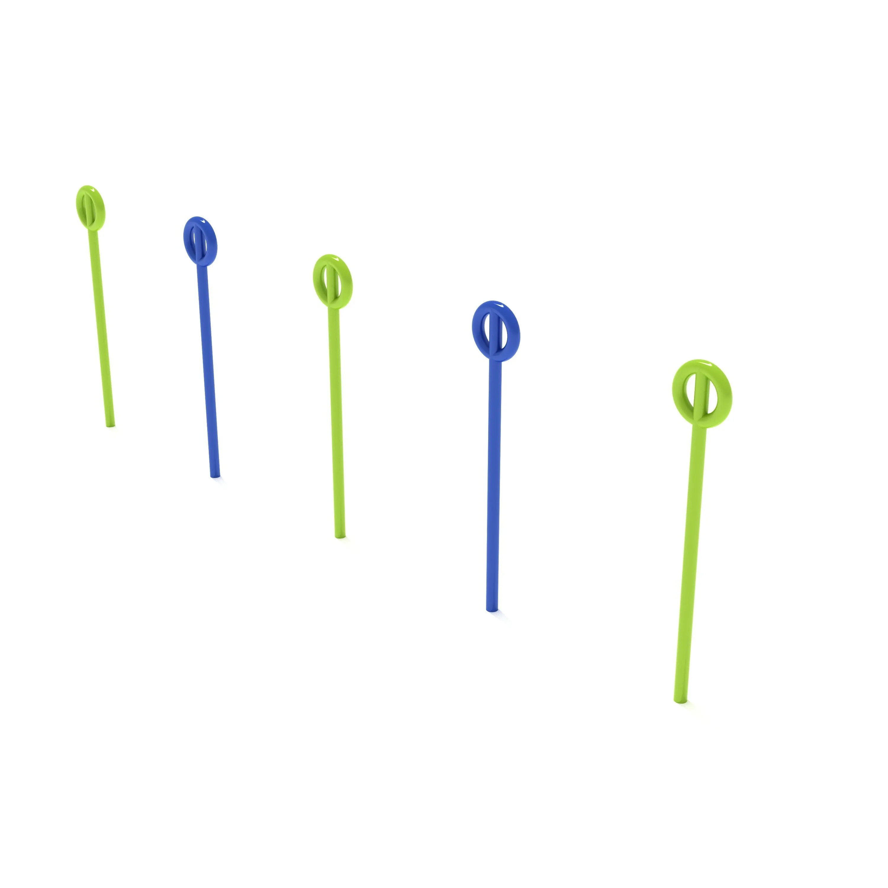 Kid's Gym Agility Poles (Set of 5)
