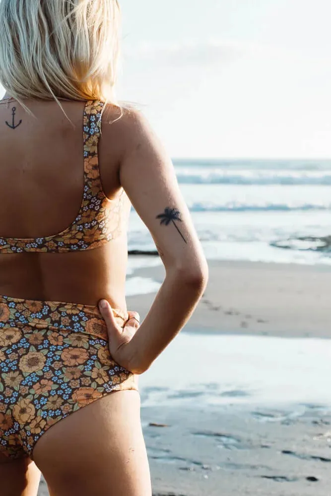 Lady Bottoms | Reversible | Retro Blossom & Burnt Orange