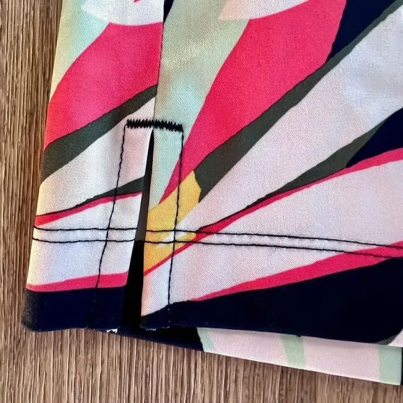 Lady Hagan Women's Dark Navy Retro Leaf Desert Gateway 17&quot; Skort Size 10 NWT