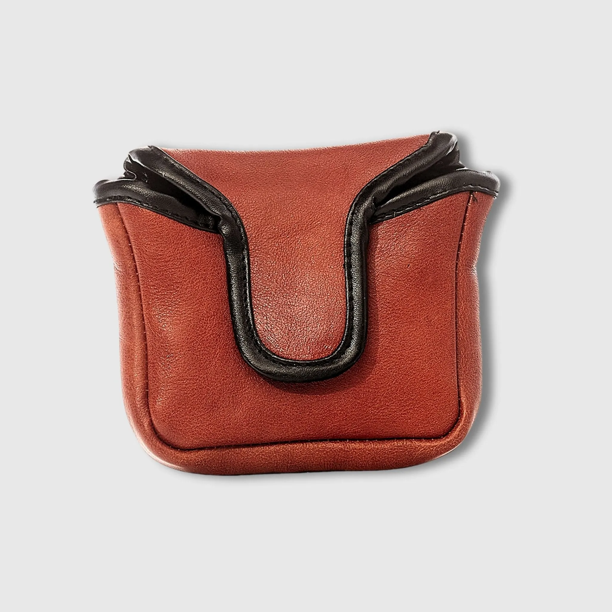 Leather Golf Putter Cover (Mallet) - Tan
