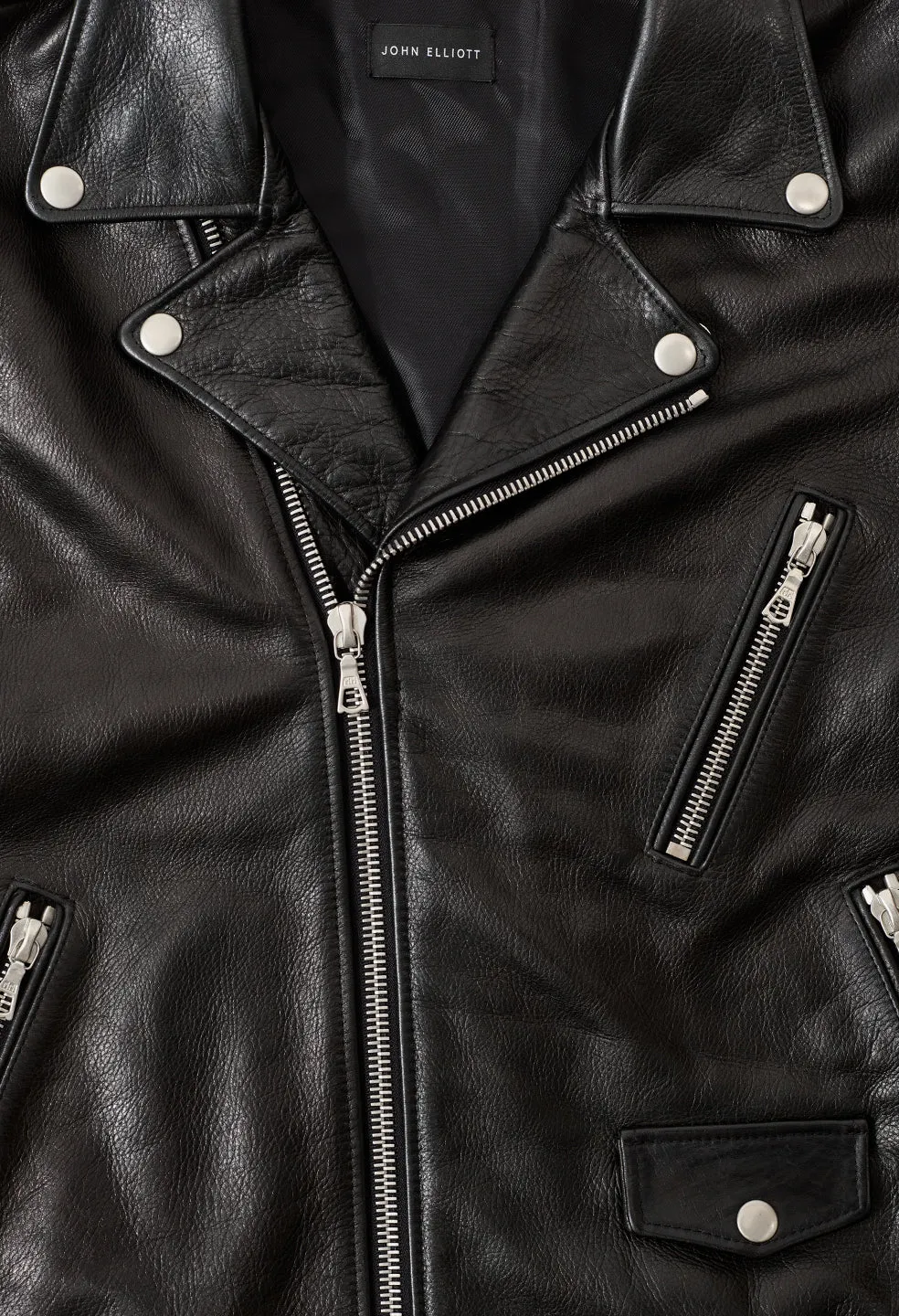 Leather Moto Jacket / Black