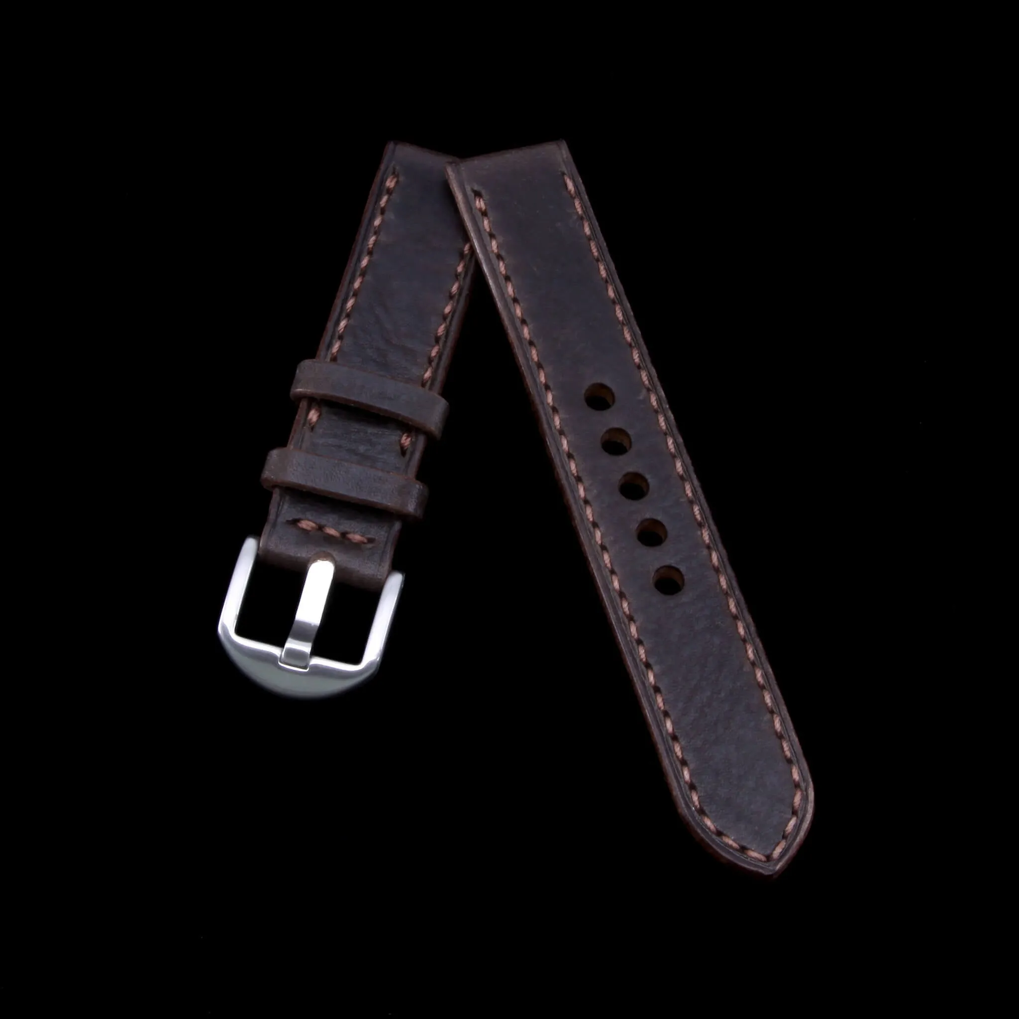 Leather Watch Strap, Vintage 406  | Full Stitch