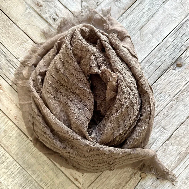 Lightweight Taupe Scarf
