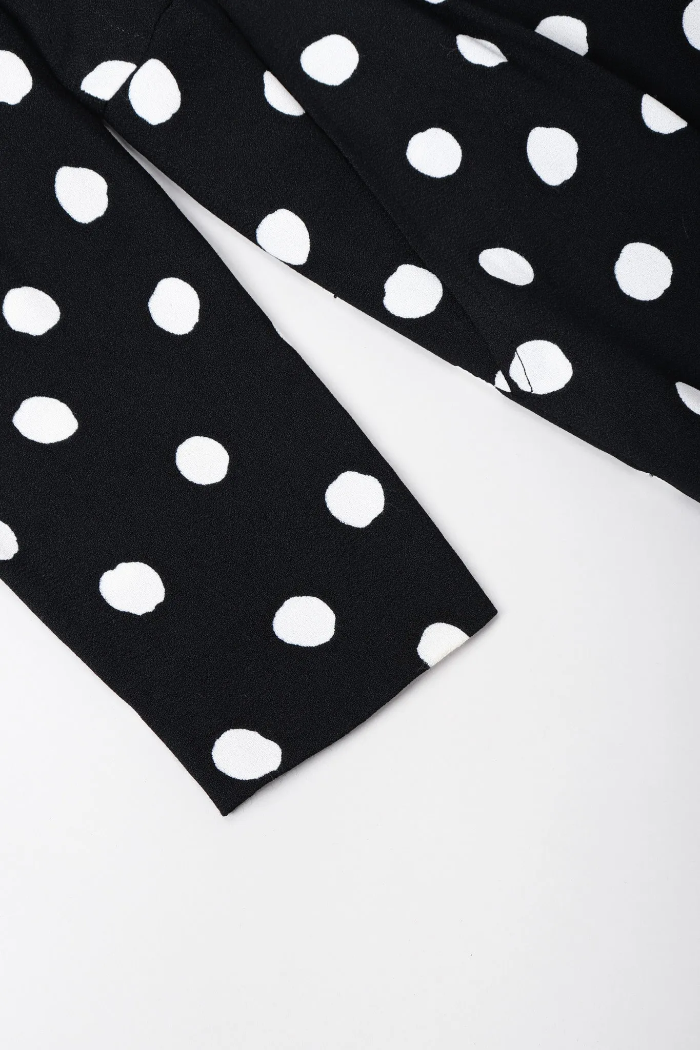Long Sleeve Polka Dotted Dress