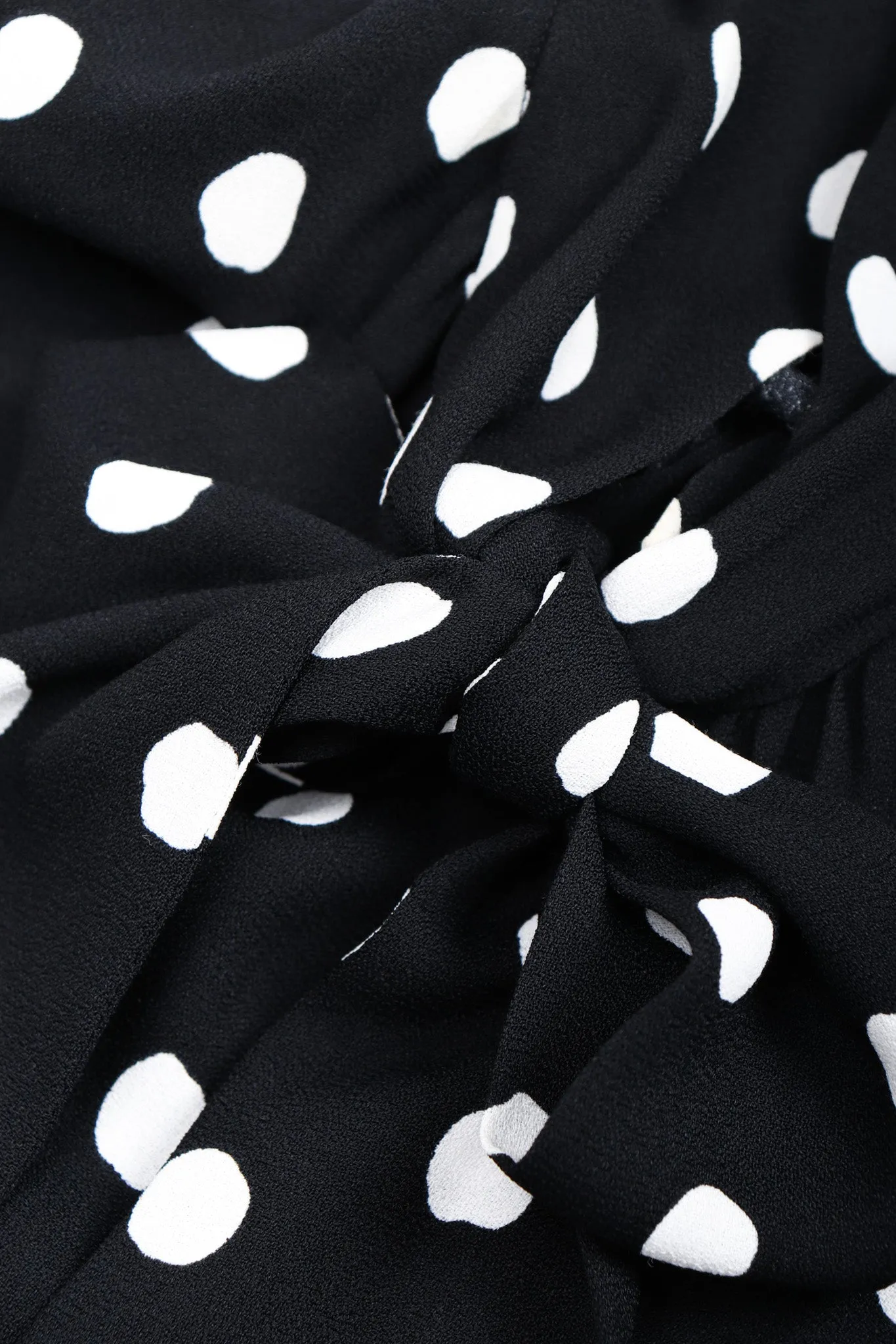 Long Sleeve Polka Dotted Dress