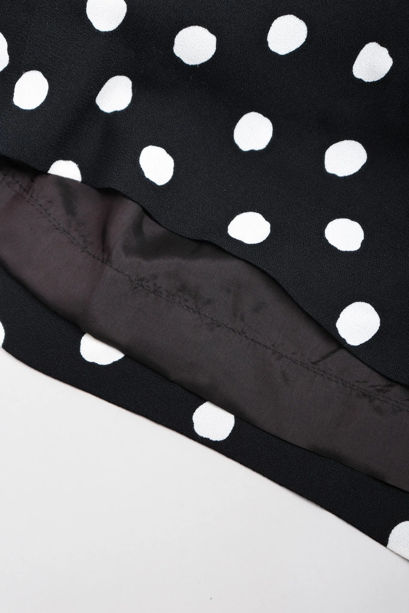 Long Sleeve Polka Dotted Dress