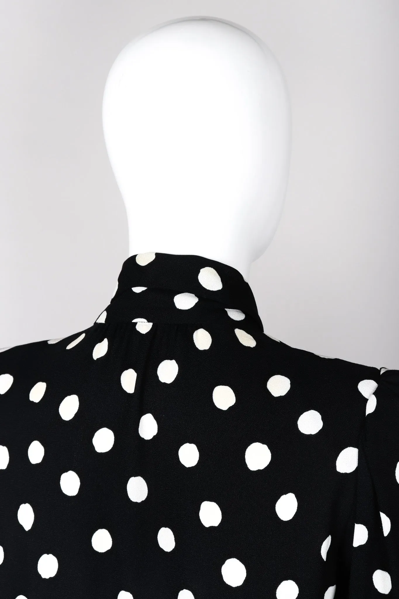 Long Sleeve Polka Dotted Dress