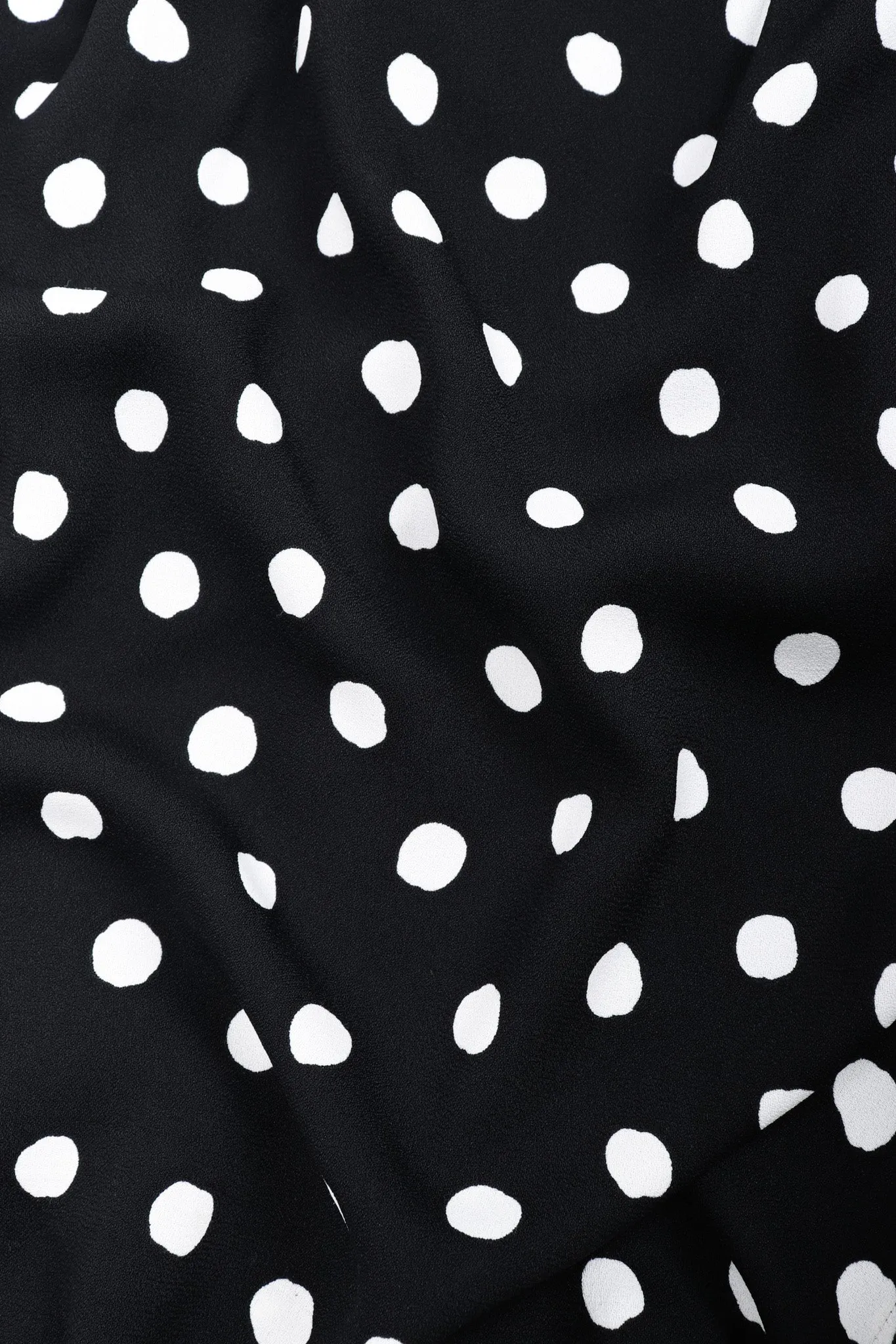 Long Sleeve Polka Dotted Dress