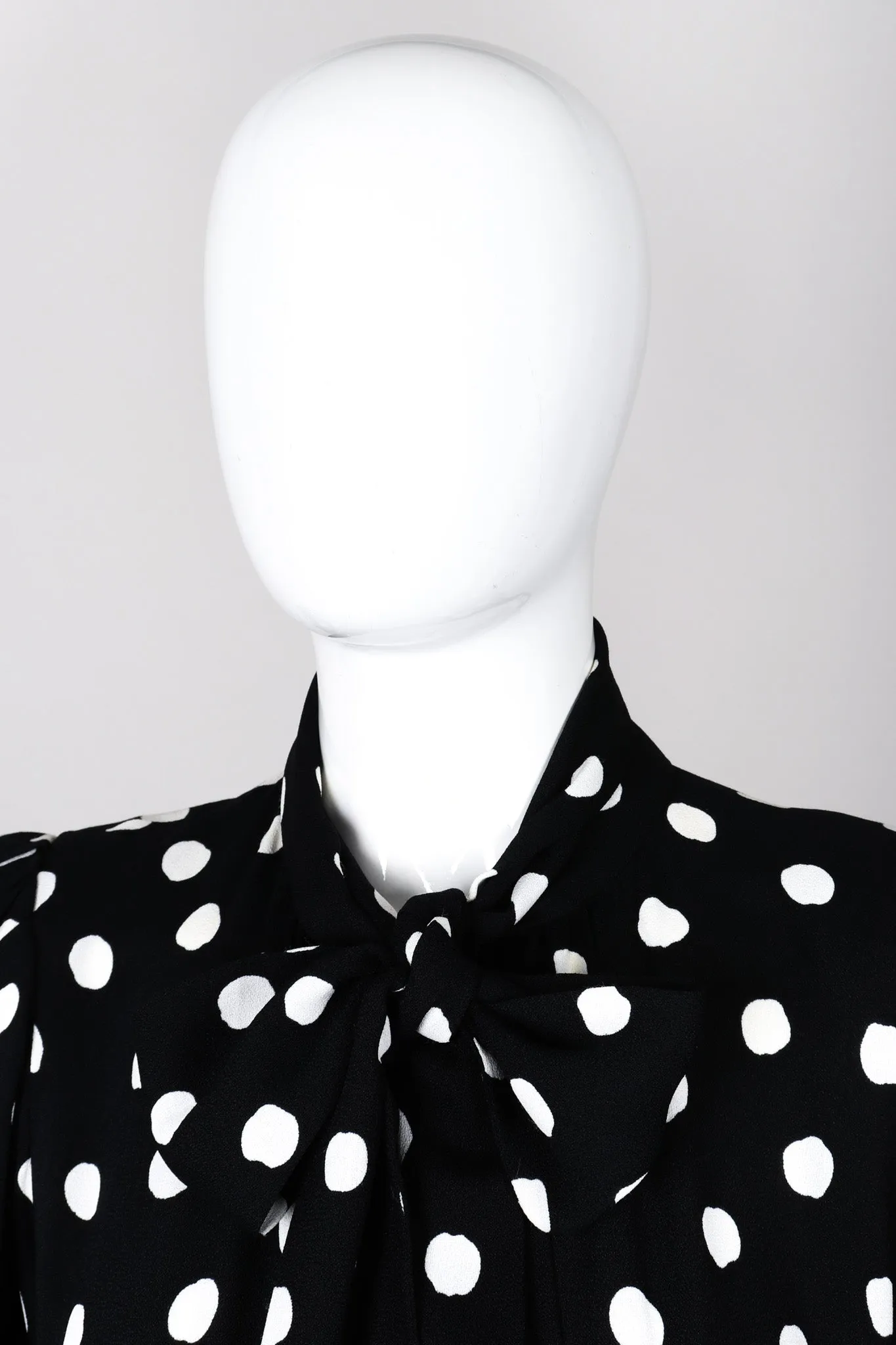 Long Sleeve Polka Dotted Dress
