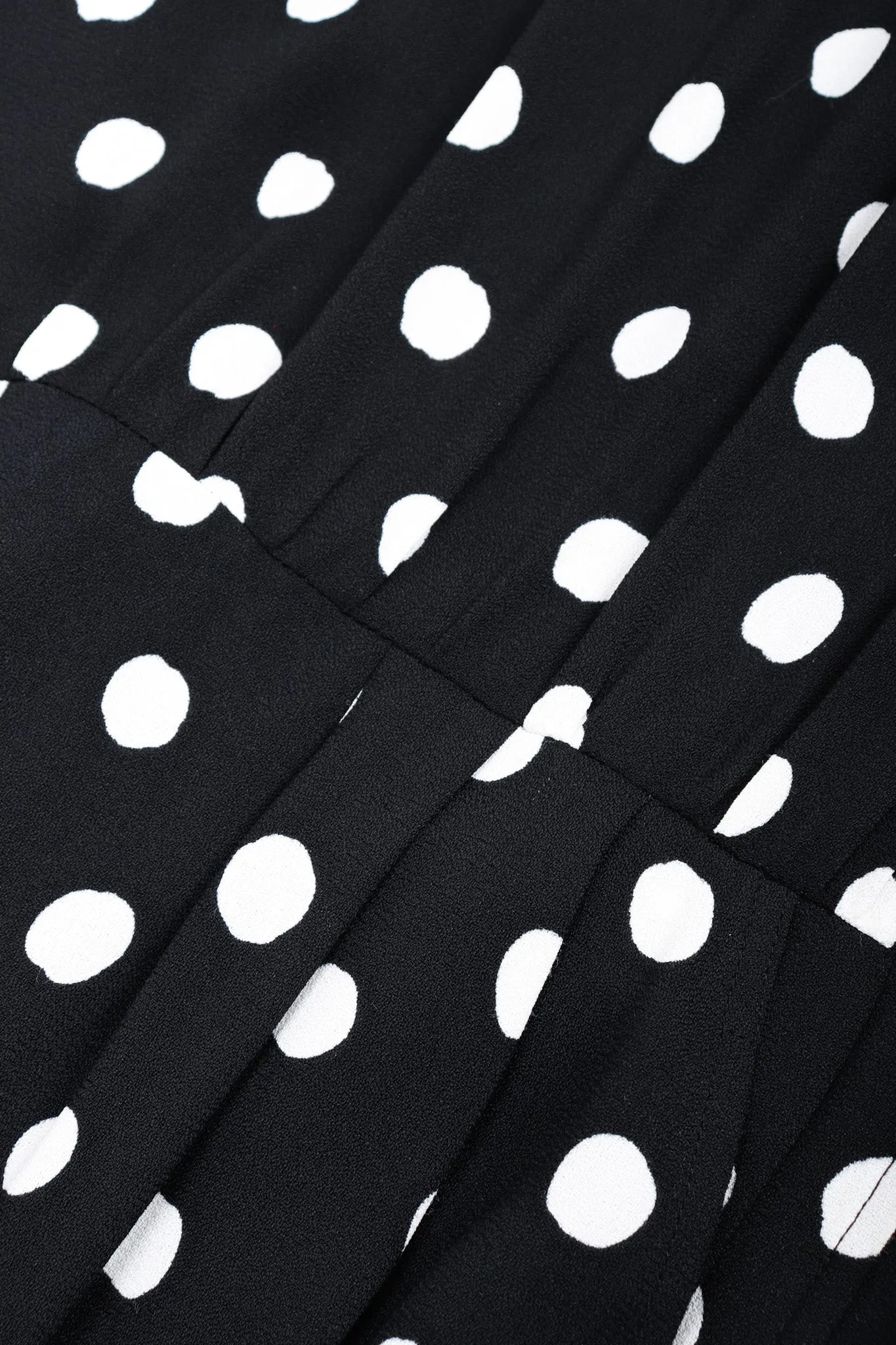 Long Sleeve Polka Dotted Dress