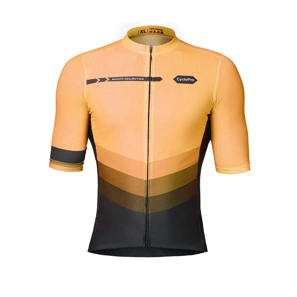 MAILLOT DE CYCLISME ORANGE - AGILITY