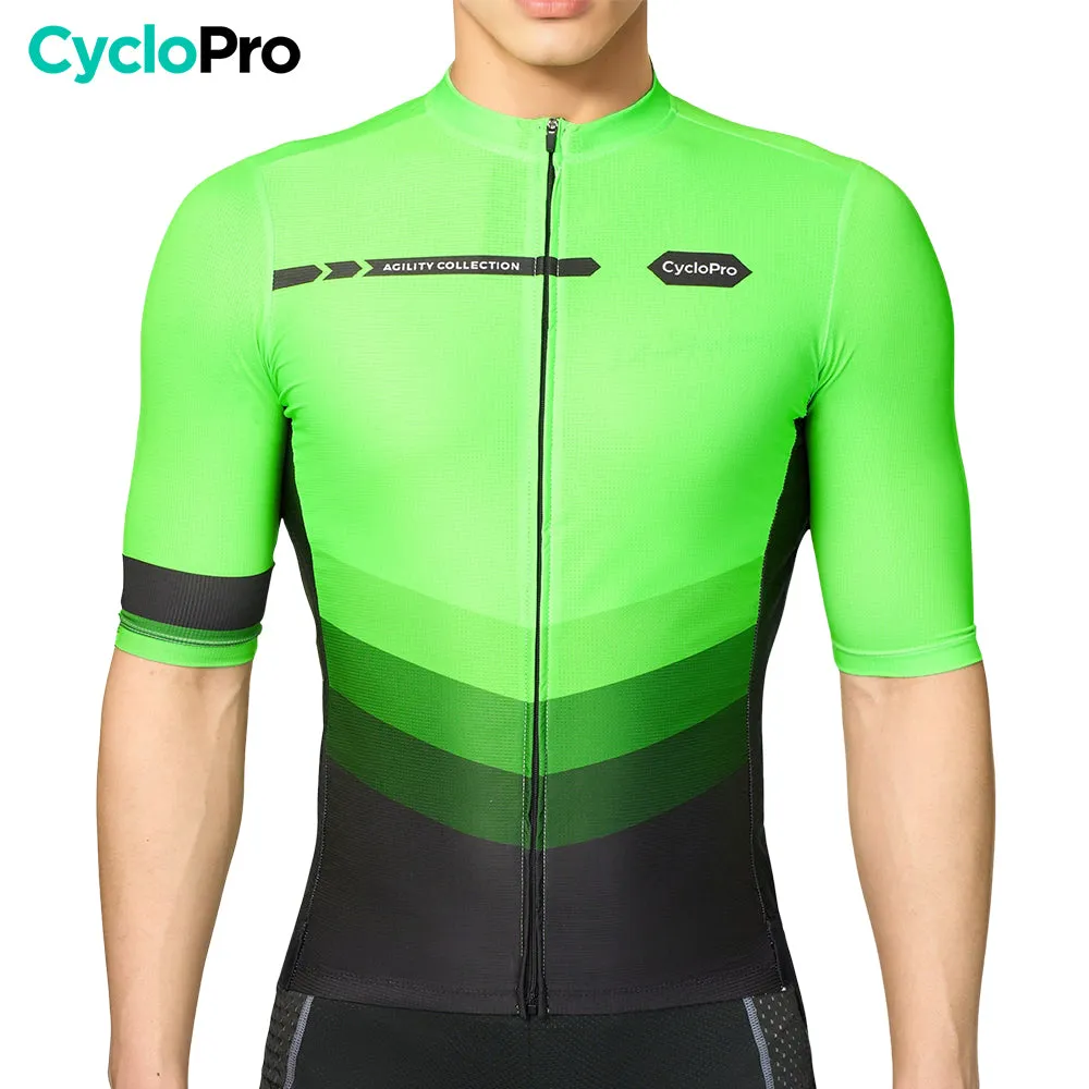 MAILLOT DE CYCLISME VERT - AGILITY