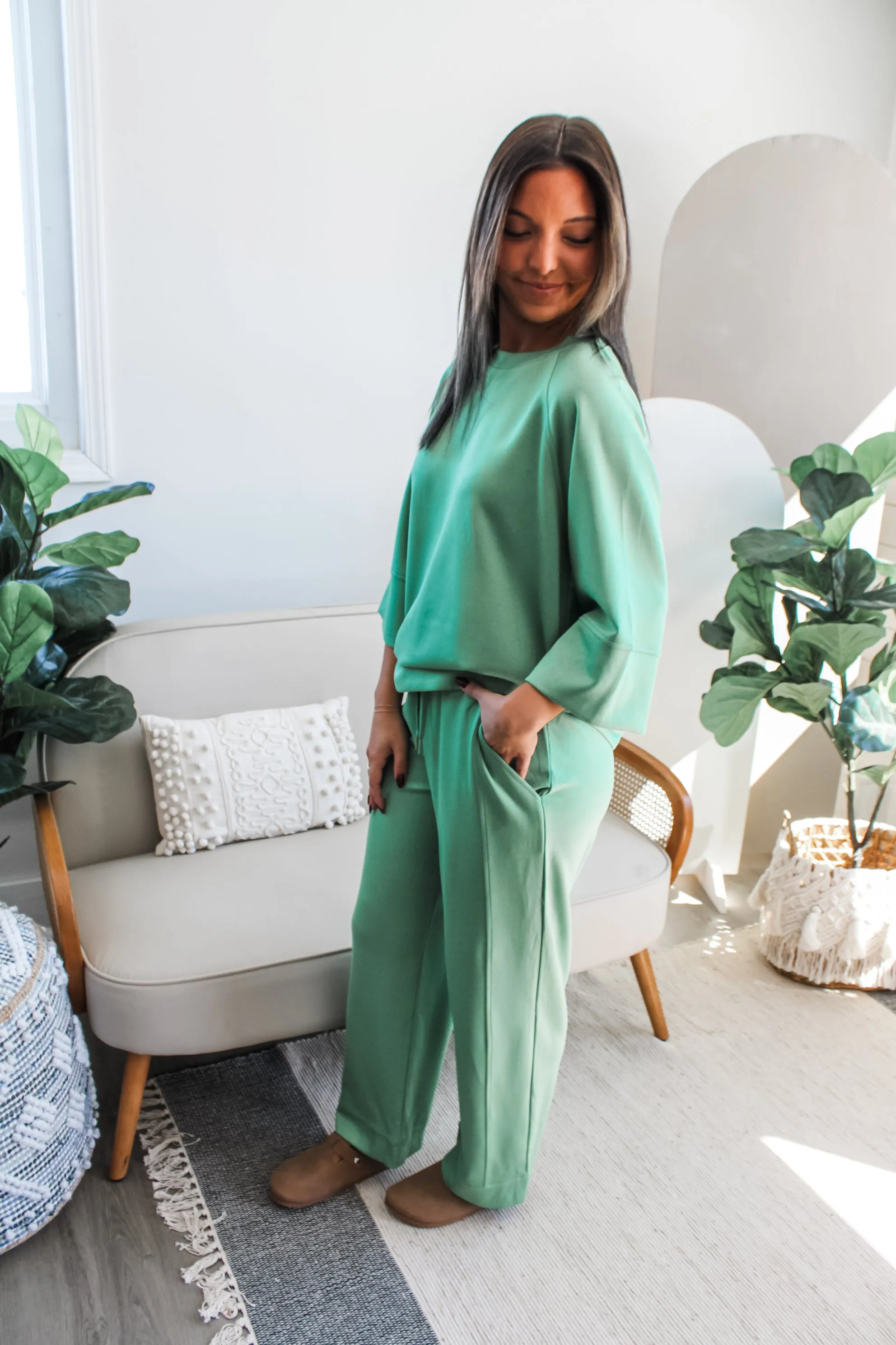 Making My Way Pants • Spring Green