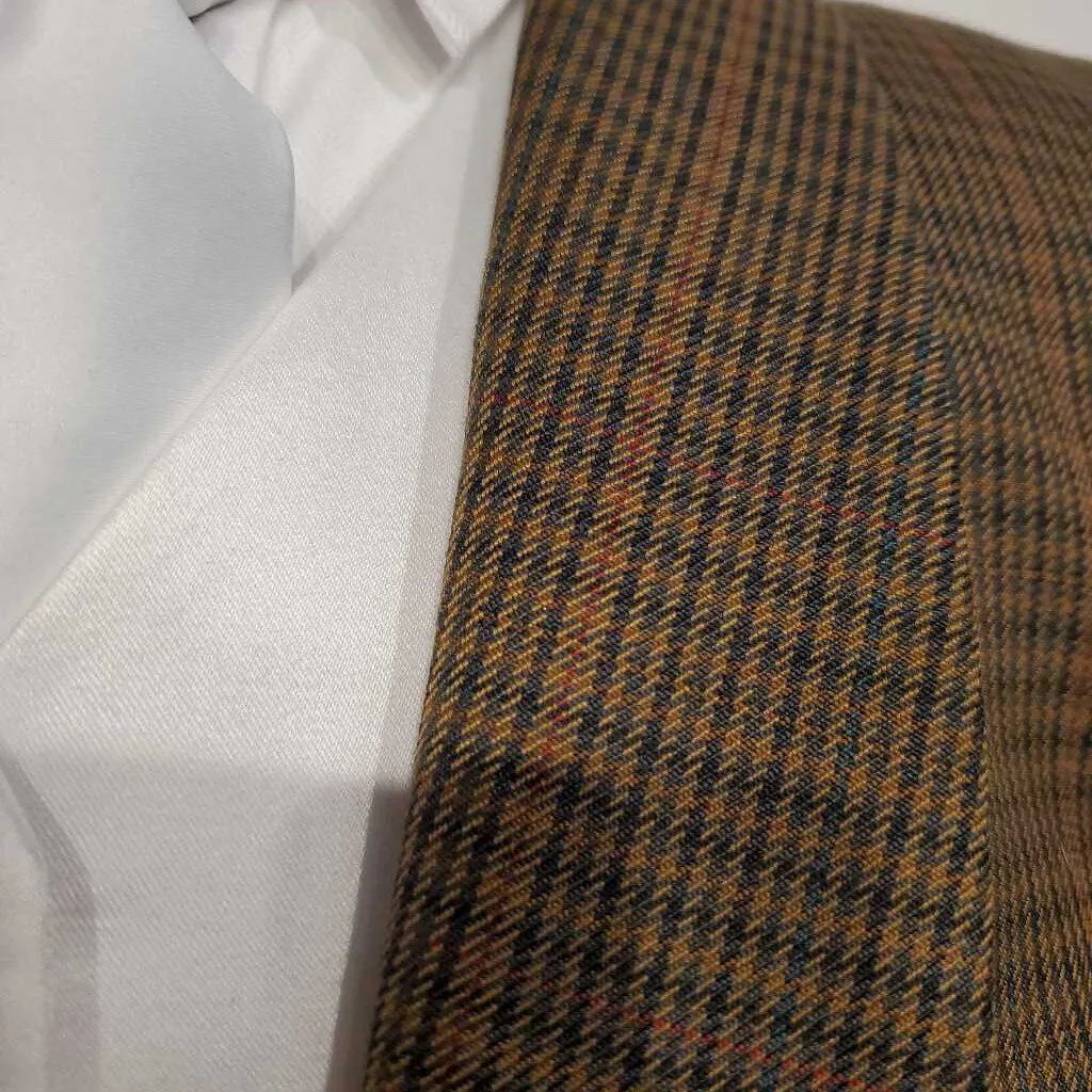 Marsha De Arriaga Brown Checkered Daycoat