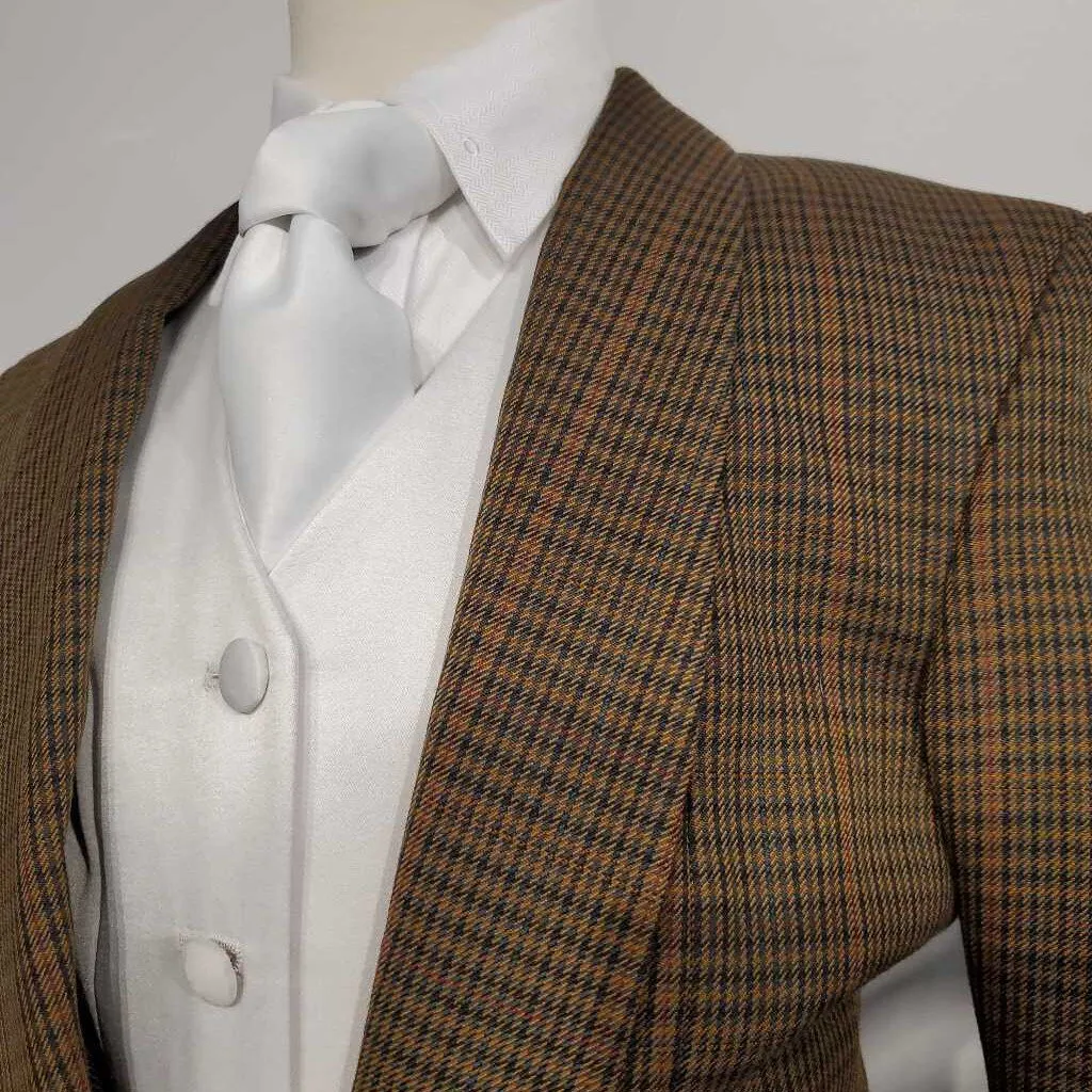 Marsha De Arriaga Brown Checkered Daycoat