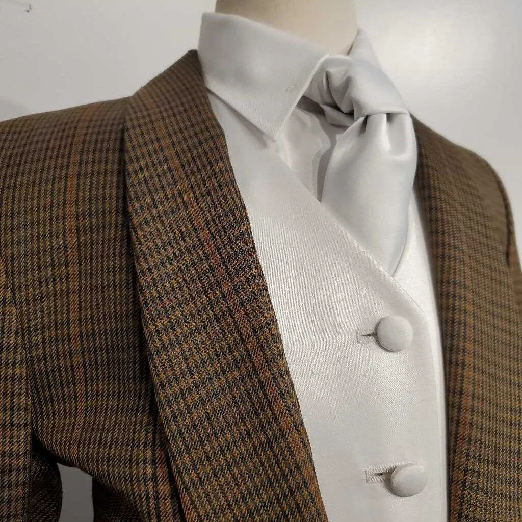 Marsha De Arriaga Brown Checkered Daycoat