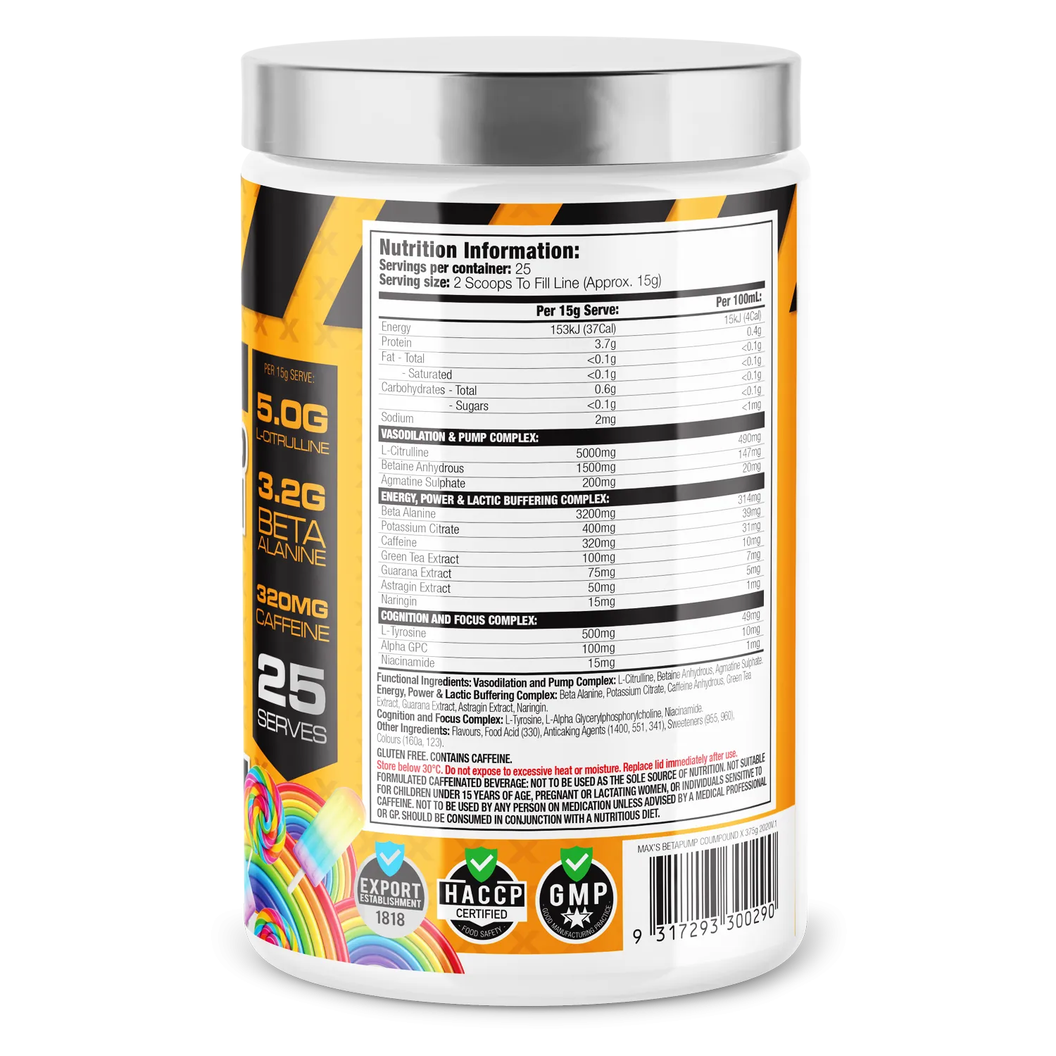 MAXs Betapump Compound X Preworkout