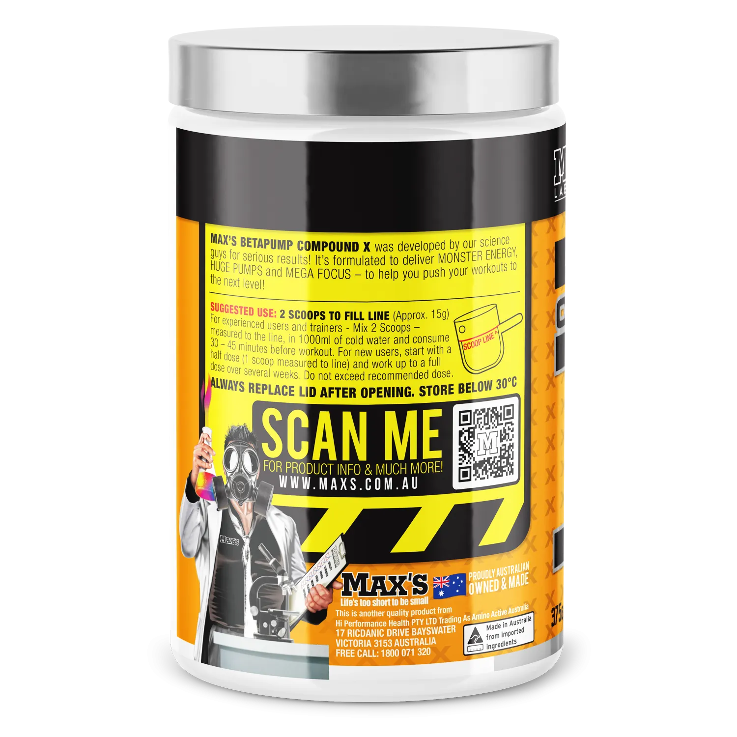 MAXs Betapump Compound X Preworkout