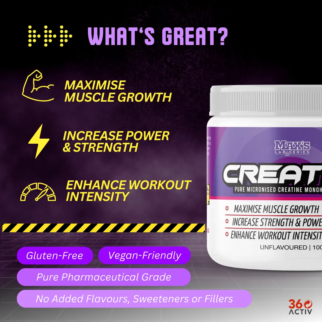 MAX'S Creatine Monohydrate 100g