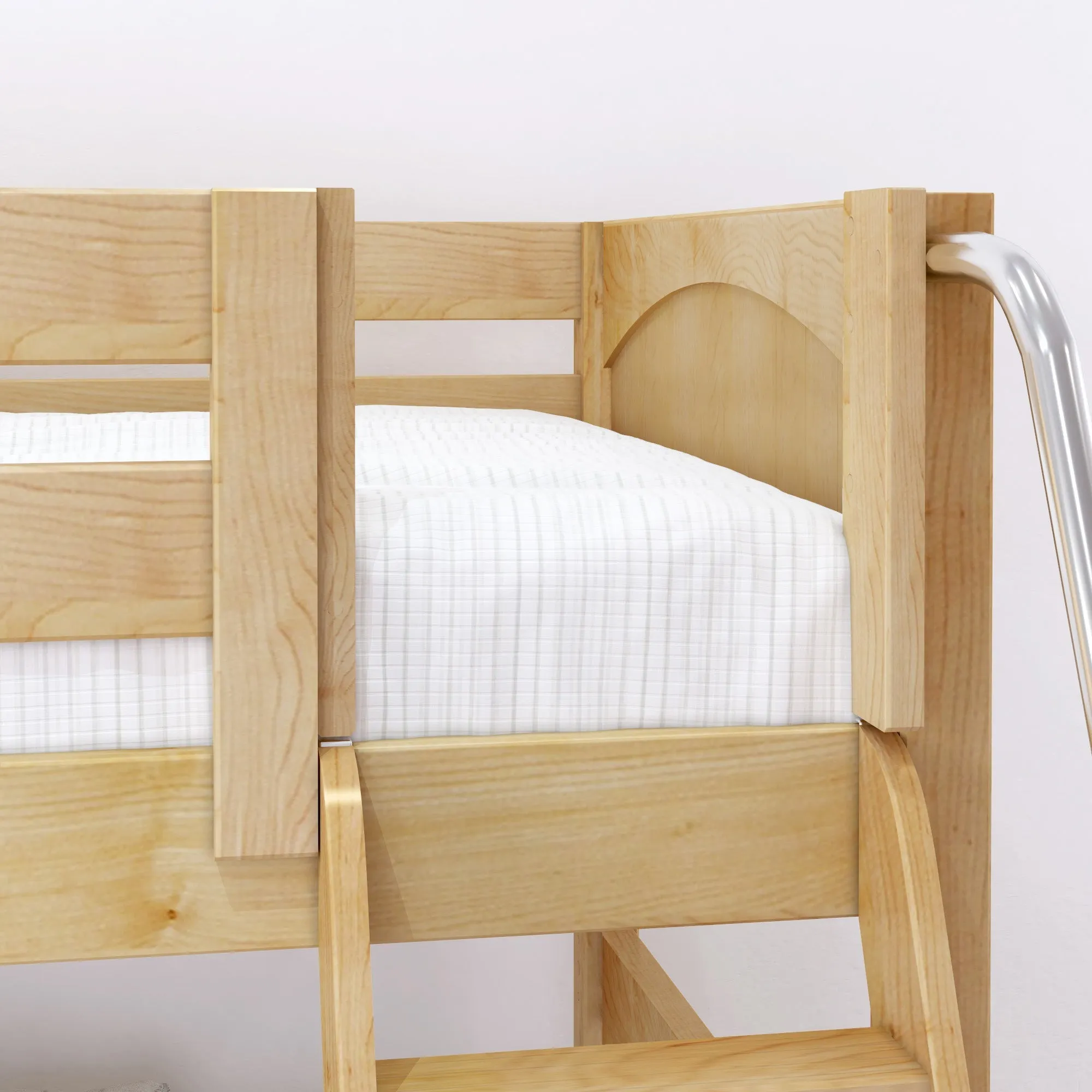 Maxtrix Twin Low Bunk Bed with Ladder