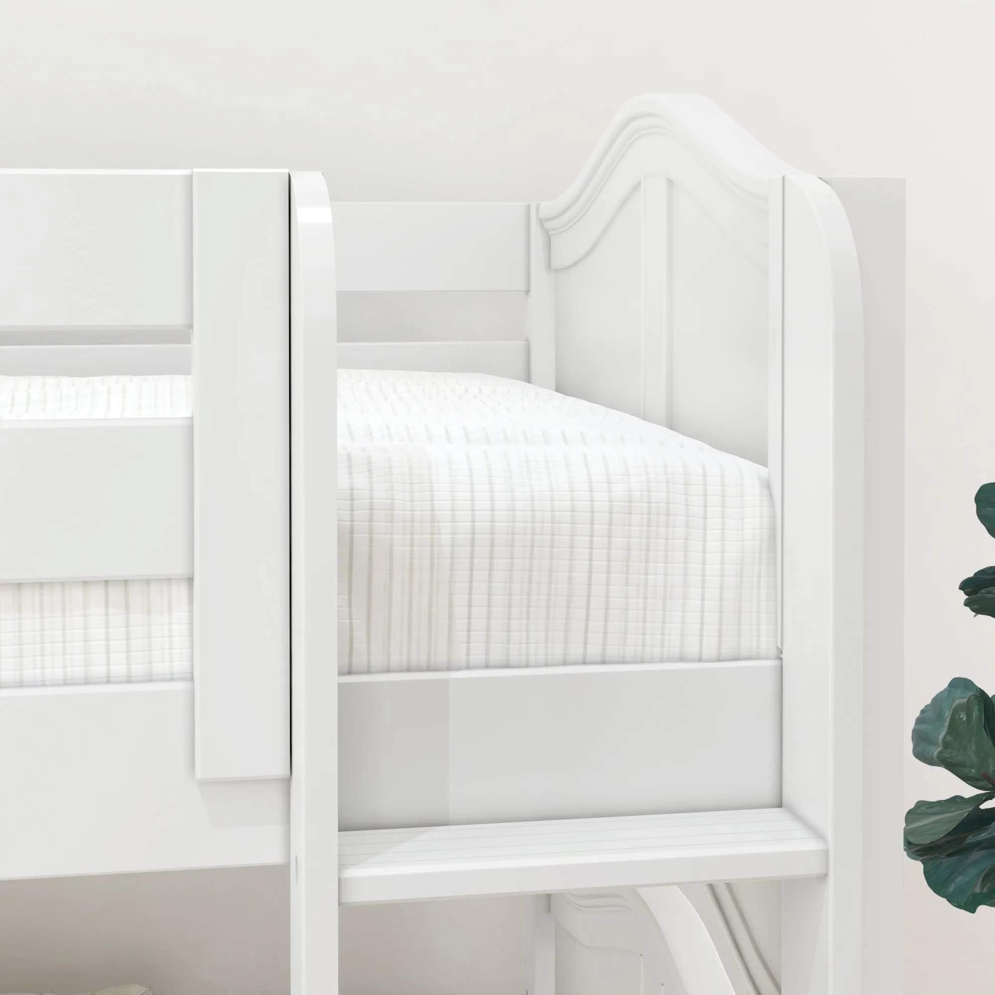 Maxtrix Twin Low Bunk Bed with Ladder