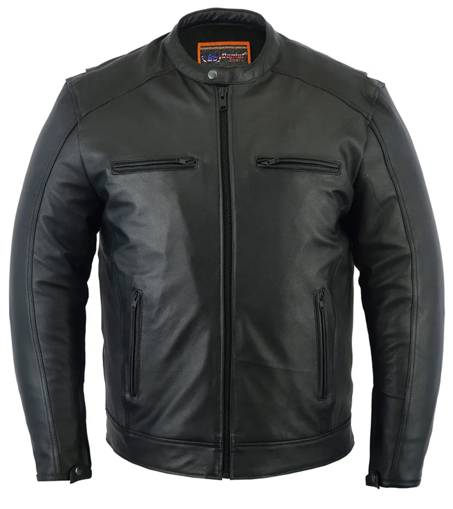 Men's Premium Cruiser Leather Jacket with  Vents