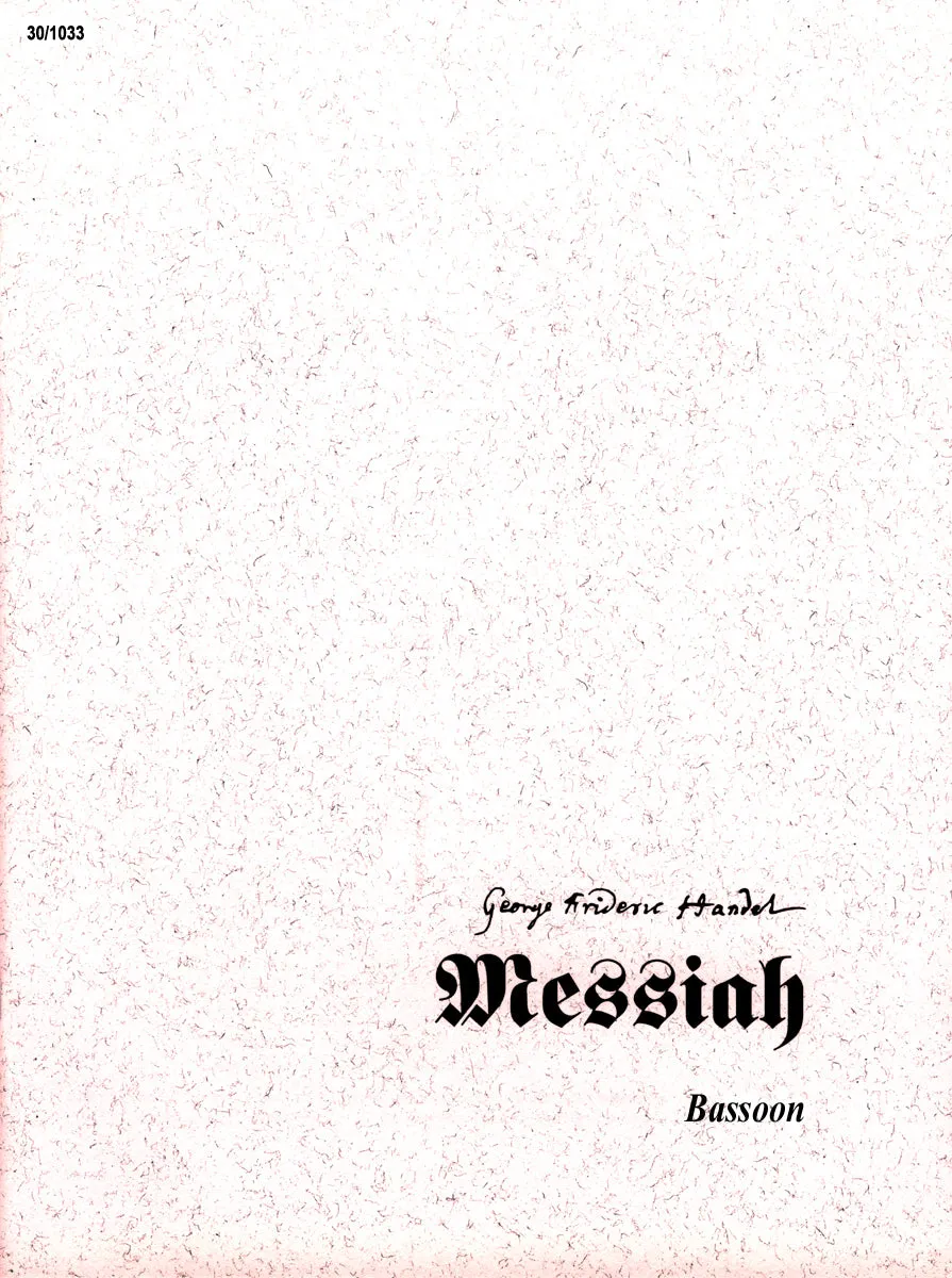 Messiah - Bassoon part