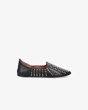 Moroccan Black Calf with Studs M7008A