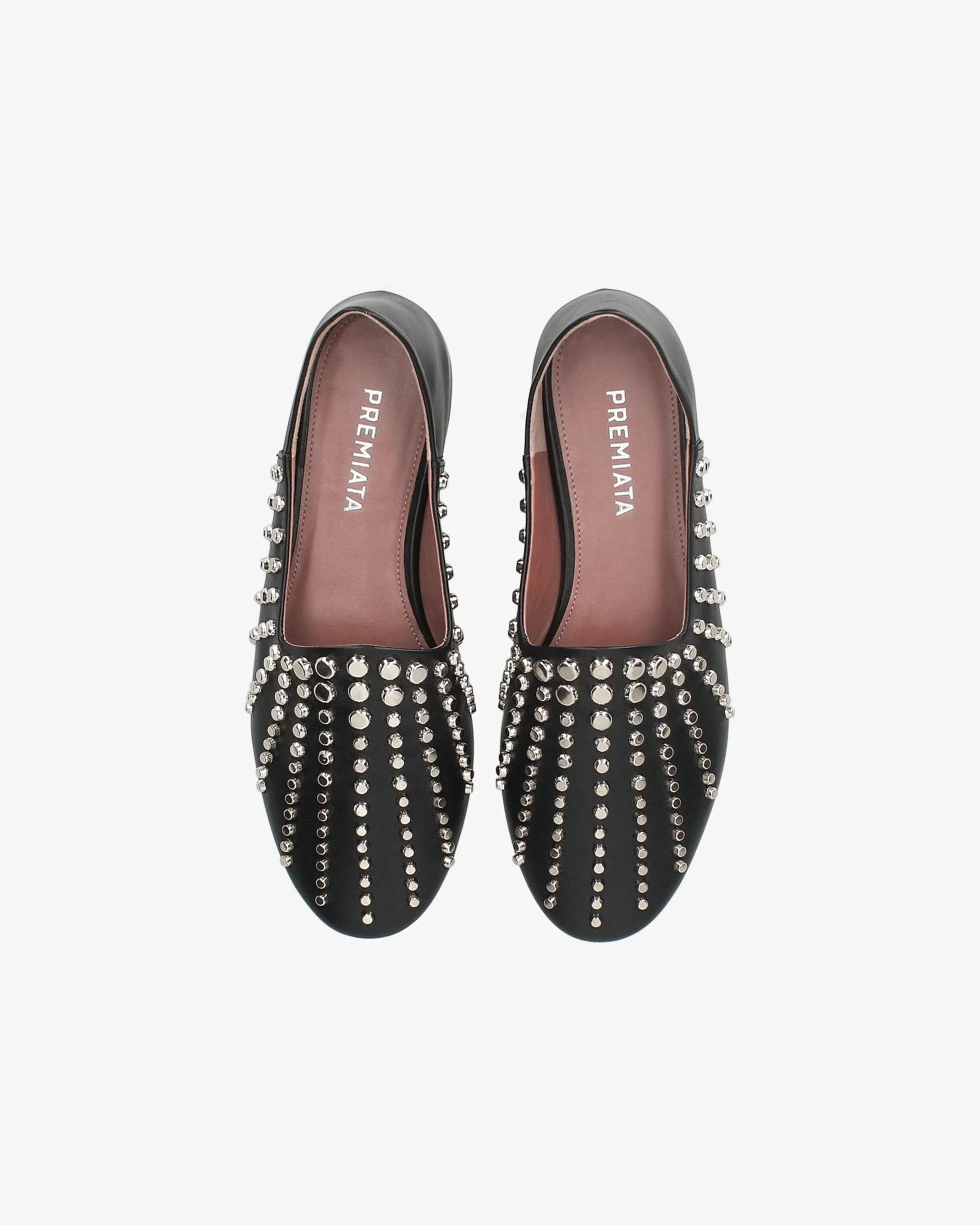 Moroccan Black Calf with Studs M7008A