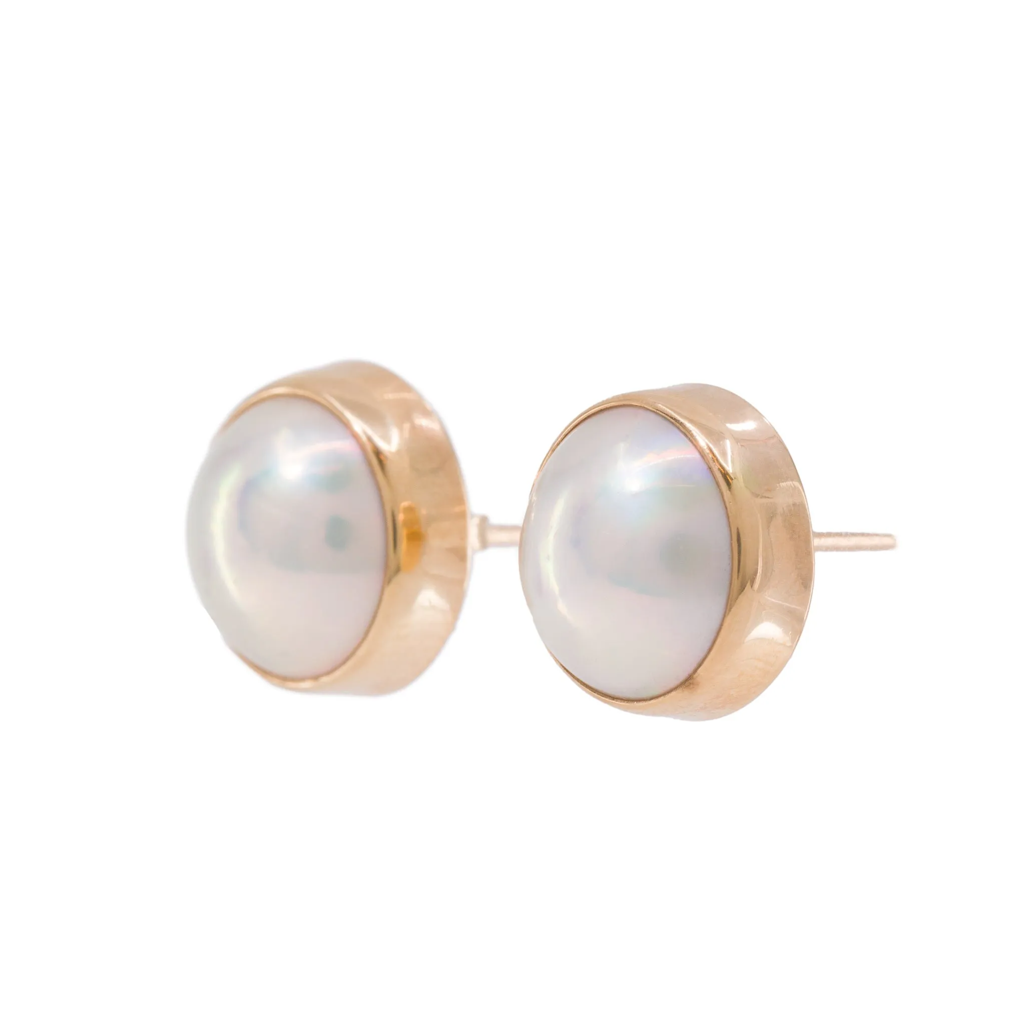 Natural Pearl 14k Handcrafted Earrings