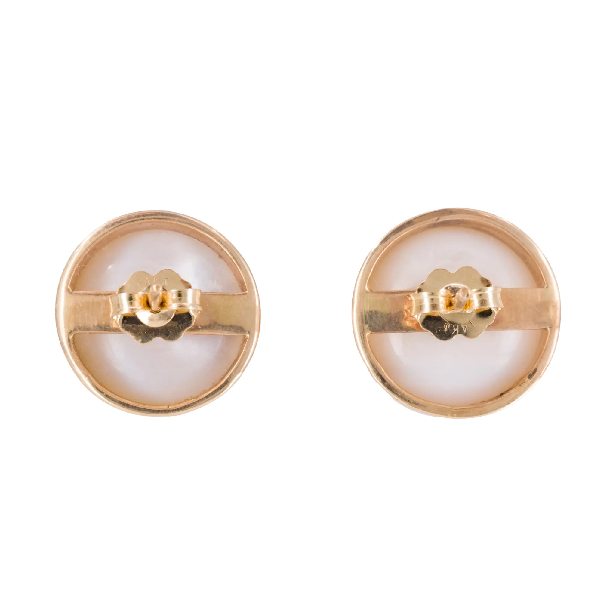 Natural Pearl 14k Handcrafted Earrings