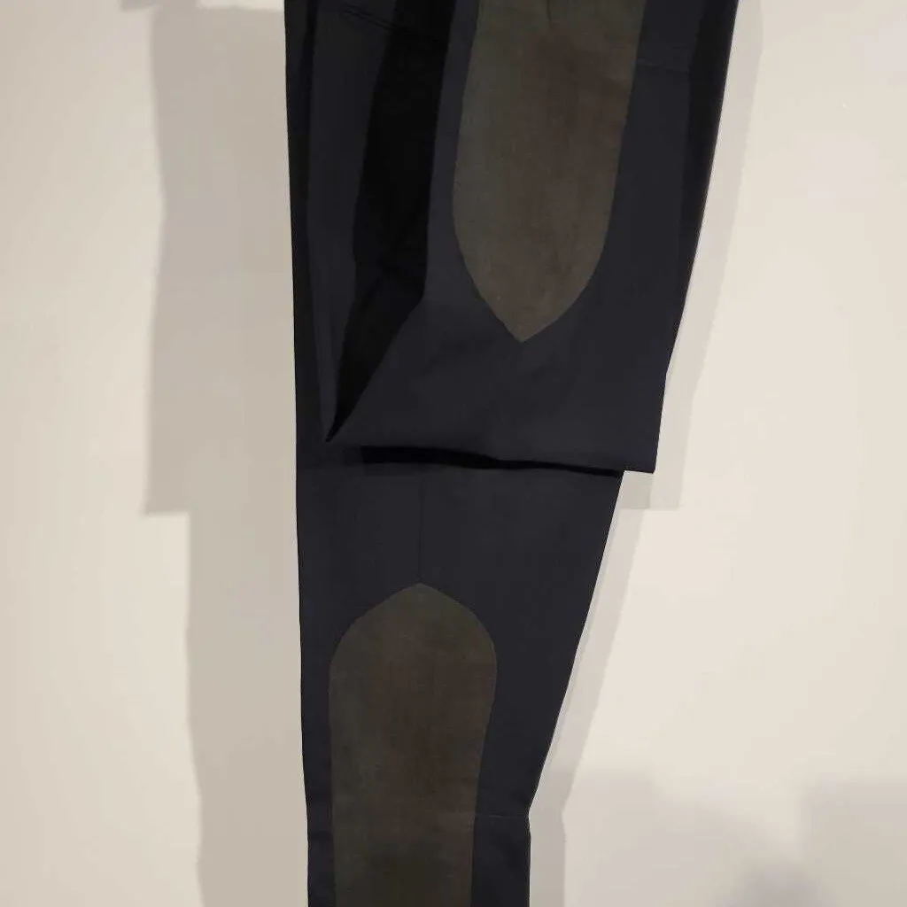 Navy Striped Pleasure Jods with Suede(26 1/2W, 35 1/4INS)