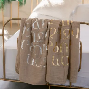 NEW Armenian Alphabet Blanket | Nude
