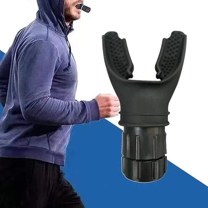 New Spirometry Breathing Exercise Device, Lung Exerciser Expander Device, Boost Lung Capacity Abdominal Strength, Inspiratory Muscle Trainer Device(Black)