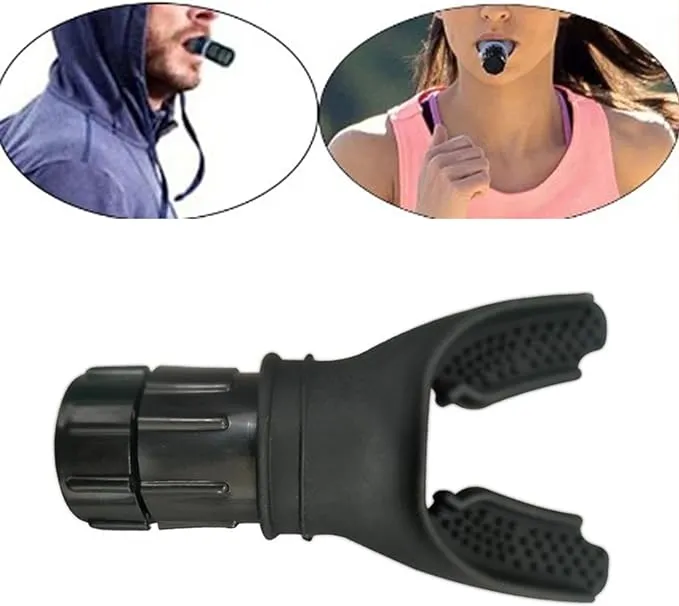 New Spirometry Breathing Exercise Device, Lung Exerciser Expander Device, Boost Lung Capacity Abdominal Strength, Inspiratory Muscle Trainer Device(Black)