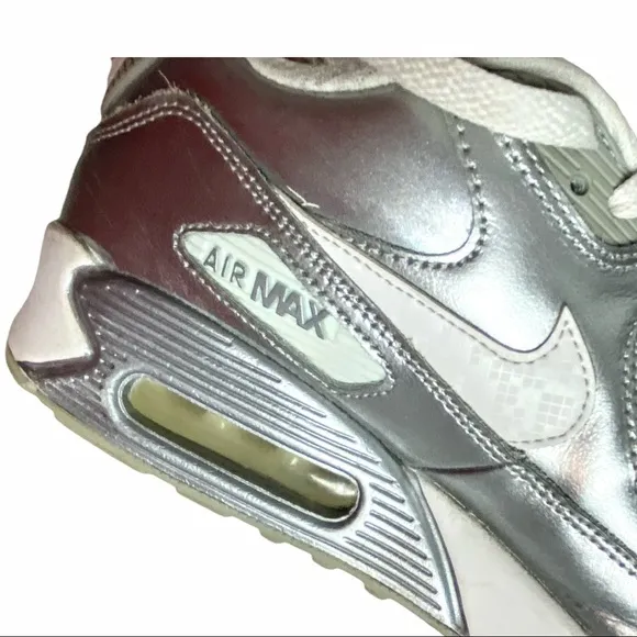 Nike Air Max 90 Metallic Silver Sneakers