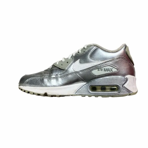 Nike Air Max 90 Metallic Silver Sneakers