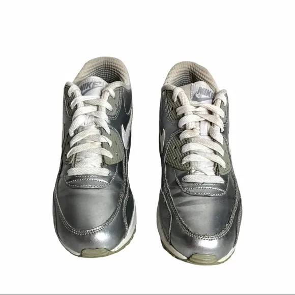 Nike Air Max 90 Metallic Silver Sneakers