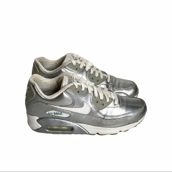 Nike Air Max 90 Metallic Silver Sneakers